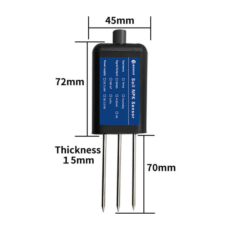 Soil Moisture Sensor - RS485 4–20 mA Bodentemperatur, Luftfeuchtigkeit, Feuchtigkeit,
