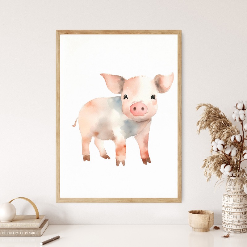 Aquarell Nutztiere Baby Pferd  – Agriculture Vertical Farming Bewertung und Preis